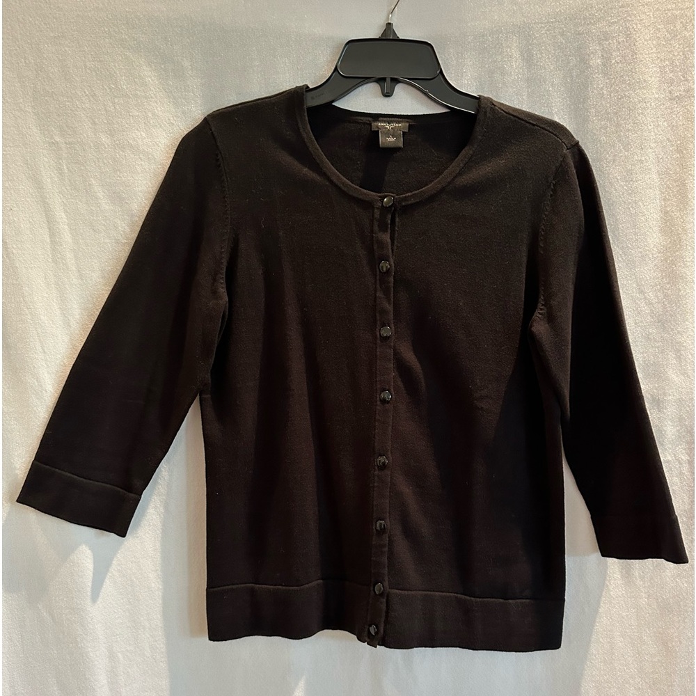 ANN TAYLOR Black button from cardigan size L